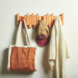 Premium Wooden Flip-Down Piano Hanger – Wall Mounted Storage Rack & Decorative Coat Hooks