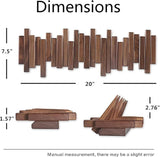 Premium Wooden Flip-Down Piano Hanger – Wall Mounted Storage Rack & Decorative Coat Hooks